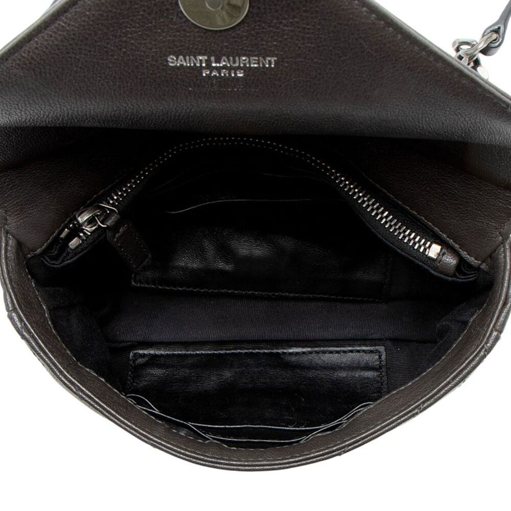 Saint Laurent Matelasse Calfskin Monogram College Mini Shoulder Bag - Picture 7 of 11